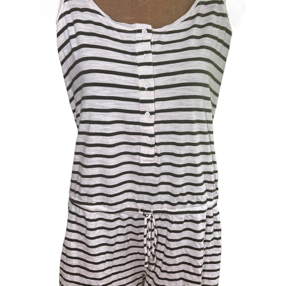 J. Crew Striped Sleeveless Romper Size L
